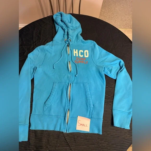 Hollister Kids Aqua Blue Hoodie - Picture 1 of 2